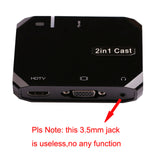 Wireless Wifi USB Data Cable 2in1 VGA HDMI Adapter Display Airplay Phone to TV HDTV For iPhone XR Xiaomi Huawei P30 iOS Android