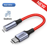 Ugreen Type c to 3.5mm Headphone jack 3.5 AUX USB C Cable Audio USB C Adapter For Huawei V30 P30 pro Xiaomi Mi 9 Oneplus 7T pro