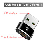 Baseus USB Type C OTG Adapter USB C Male To Micro USB Female Cable Converters For Macbook Samsung S10 Huawei USB To Type-c OTG