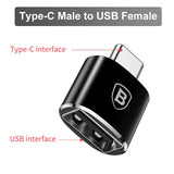 Baseus USB Type C OTG Adapter USB C Male To Micro USB Female Cable Converters For Macbook Samsung S10 Huawei USB To Type-c OTG