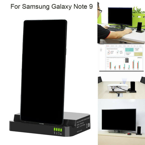 HDMI Charging Base Dock Station For Samsung Galaxy Note 9 Wireless Charger Phone Holder Bracket  type c usb hdmi splitte NEW